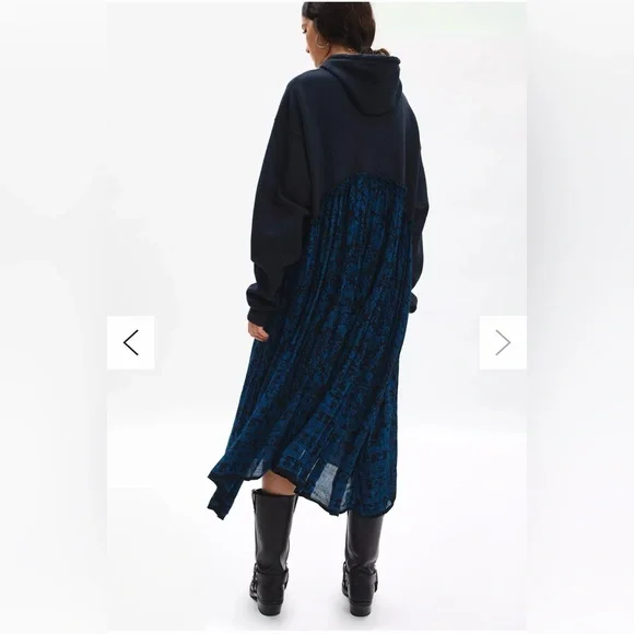 Remade Gaize Hoodie Maci Dress by Urban Outfitters Urban Renewal